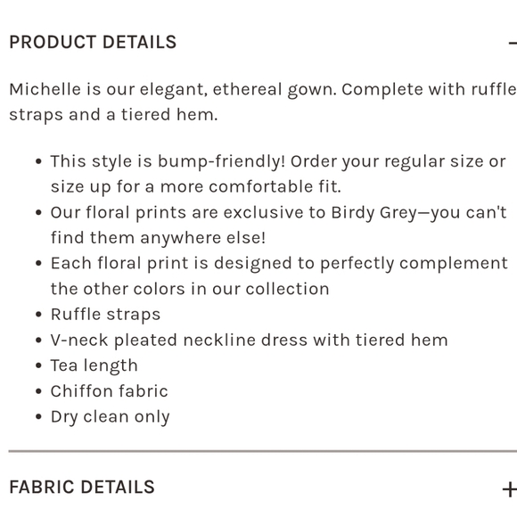 Birdy Grey Michelle Dress Chiffon Pressed Floral Size Sm Ruffle Sleeve Side Slit - Picture 3 of 16